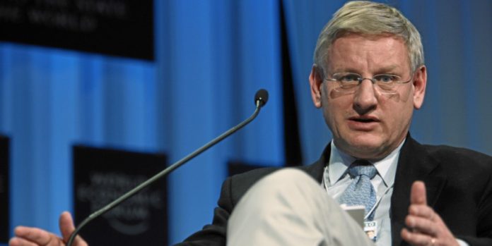 Carl Bildt at the World Economic Forum. Photo: Wikipedia/World Economic Forum/swiss-image.ch/Photo by Remy Steinegger/CC BY-SA 2.0