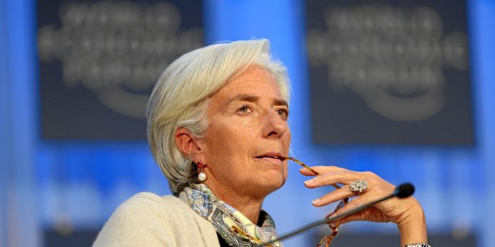 Christine Lagarde, chef för europeiska centralbanken, talar på World Economic Forum. Foto: Wikipedia/ World Economic Forum/ CC BY-SA 2.0