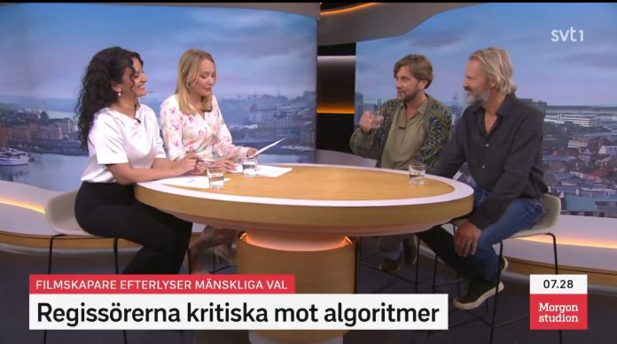 Två vita män vägrar ta avstånd från vita män. Skärmavbild: SVT